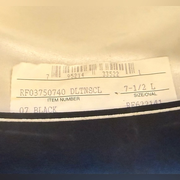 Vintage Resistol 3X Genuine Fur Felt Cowboy Hat Black Size 7 1/2 Made in Texas - Picture 8 of 11